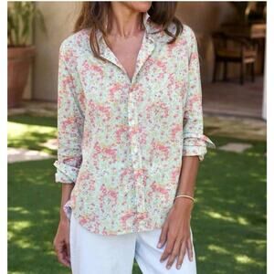 $248 Frank & Eileen Women’s XL Eileen Classic Linen Relaxed ButtonUp Shirt